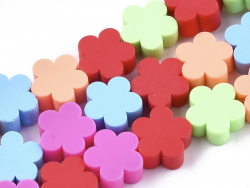 Acheter 20 perles fleurs en pâte polymère - multicolore - 9 mm - 1,99 € en ligne sur La Petite Epicerie - Loisirs créatifs