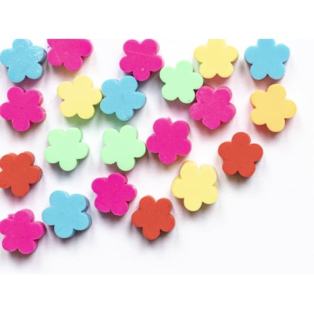 Acheter 20 perles fleurs en pâte polymère - multicolore - 9 mm - 1,99 € en ligne sur La Petite Epicerie - Loisirs créatifs