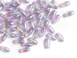 Acheter 50 perles en plastique - forme riz - mauve transparent irisé - 6x3 mm - 2,79 € en ligne sur La Petite Epicerie - Lois...
