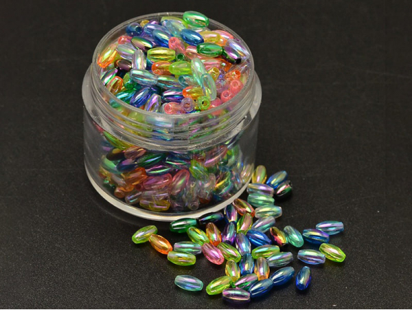 FUNNY HOUSE Mini Perles en Plastique de Verre 24000 pcs 2mm Perles Poney  Créatifs avec Boîte de Rangement Perles Plastique Transparent pour Enfants