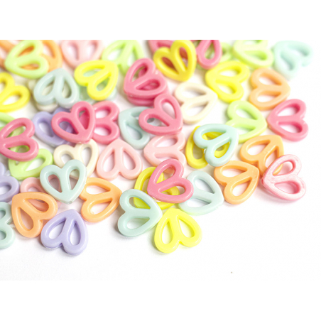 Acheter 50 perles cœurs filaires - pastel - 1,79 € en ligne sur La Petite Epicerie - Loisirs créatifs