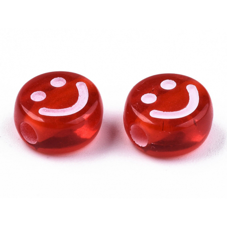 Acheter 20 perles en plastique rondes symbole sourire -multicolore - 10 mm - 1,19 € en ligne sur La Petite Epicerie - Loisirs...