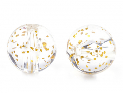 Acheter 50 perles en plastique - ronde à paillettes - couleurs variés - 7 mm - 1,99 € en ligne sur La Petite Epicerie - Loisi...