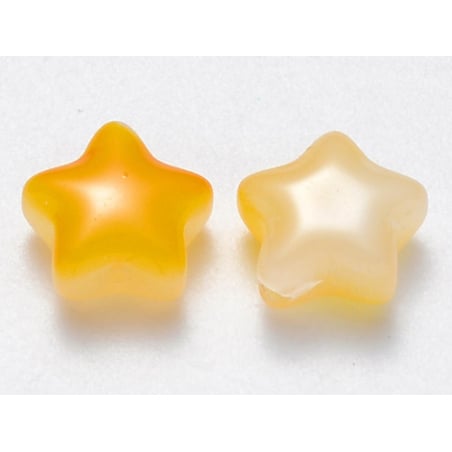 Acheter 20 perles en verre - étoiles jaunes - 8 mm - 3,49 € en ligne sur La Petite Epicerie - Loisirs créatifs
