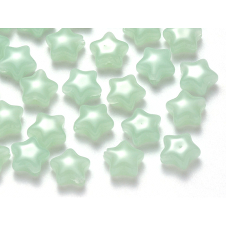 Acheter 20 perles en verre - étoiles vertes - 8 mm - 3,49 € en ligne sur La Petite Epicerie - Loisirs créatifs