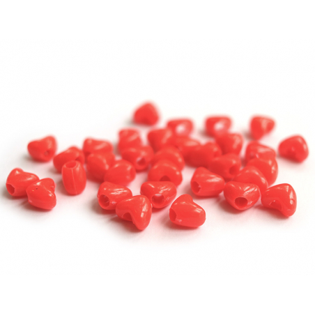 Acheter 50 perles en plastique - cœur rouge - 9x11 mm - 0,99 € en ligne sur La Petite Epicerie - Loisirs créatifs