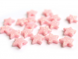 Acheter 50 perles en plastique - étoile rose pailletté - 14 mm - 4,49 € en ligne sur La Petite Epicerie - Loisirs créatifs