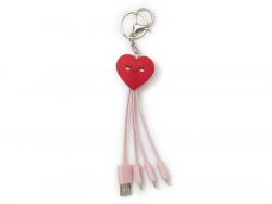 Acheter Câble multi chargeurs - Coeur rouge - 9,99 € en ligne sur La Petite Epicerie - Loisirs créatifs