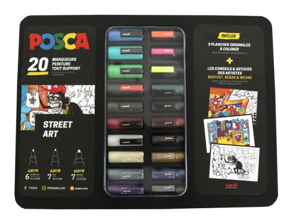 Acheter Posca coffret de 20 marqueurs - Street art - 63,52 € en ligne sur La Petite Epicerie - Loisirs créatifs