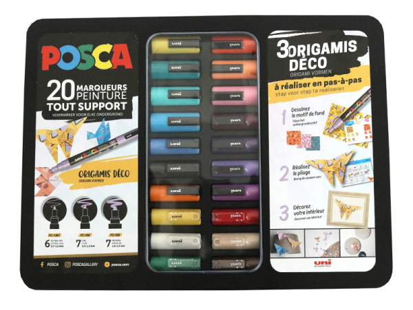 Acheter Posca coffret 20 marqueurs - Origami déco - 79,72 € en ligne sur La Petite Epicerie - Loisirs créatifs