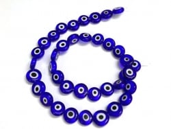 Acheter 20 perles rondes en verre - œil porte bonheur - bleu roi - 6 mm - 1,59 € en ligne sur La Petite Epicerie - Loisirs cr...