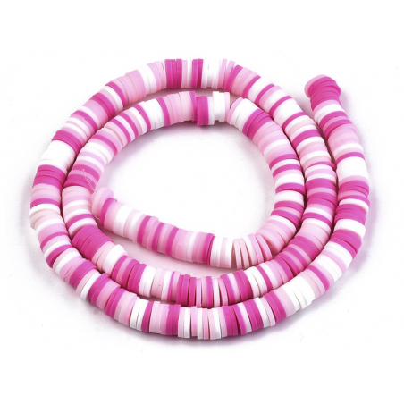 Acheter Boite de perles rondelles heishi 6 mm - assortiment rose - 1,99 € en ligne sur La Petite Epicerie - Loisirs créatifs