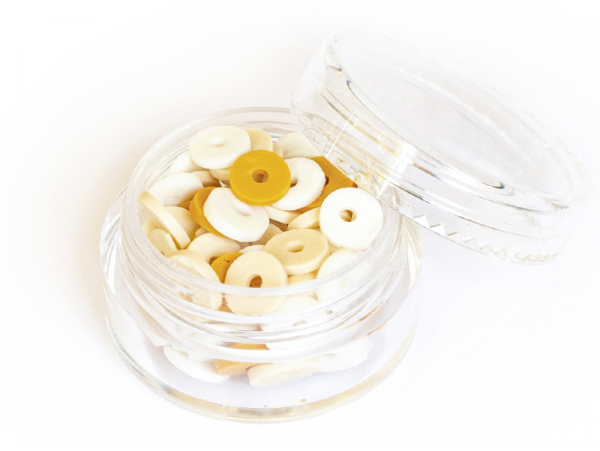Acheter Perle de 12 mm en silicone - beige En ligne