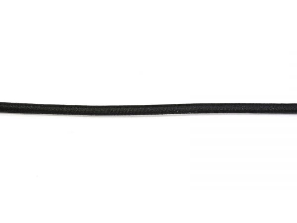 En gros 1mm 2mm 3mm blanc noir mince rond bandes élastiques à coudre en  caoutchouc cordon élastique corde - Type black - 3mm-5M