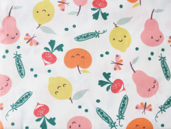 Acheter Tissu coton Oeko-Tex – Fruits et légumes mignons - 0,89 € en ligne sur La Petite Epicerie - Loisirs créatifs