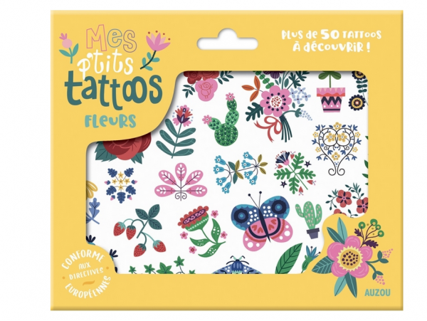 Acheter Mes P'Tits Tattoos - Fleurs - 4,95 € en ligne sur La Petite Epicerie - Loisirs créatifs