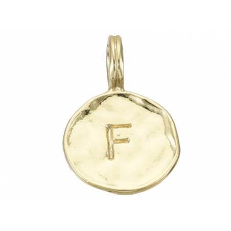 Acheter Breloque ronde dorée à l'or fin 18K – F - 1,49 € en ligne sur La Petite Epicerie - Loisirs créatifs
