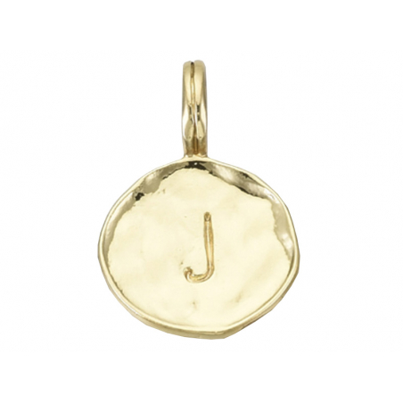 Acheter Breloque ronde dorée à l'or fin 18K – J - 1,49 € en ligne sur La Petite Epicerie - Loisirs créatifs
