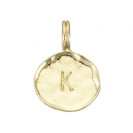 Acheter Breloque ronde dorée à l'or fin 18K – K - 1,49 € en ligne sur La Petite Epicerie - Loisirs créatifs