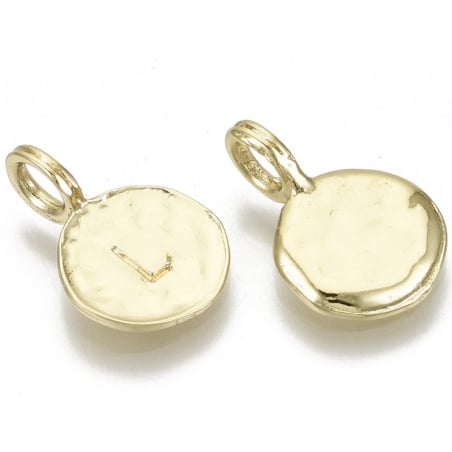 Acheter Breloque ronde dorée à l'or fin 18K – L - 1,49 € en ligne sur La Petite Epicerie - Loisirs créatifs