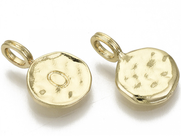 Acheter Breloque ronde dorée à l'or fin 18K – O - 1,49 € en ligne sur La Petite Epicerie - Loisirs créatifs
