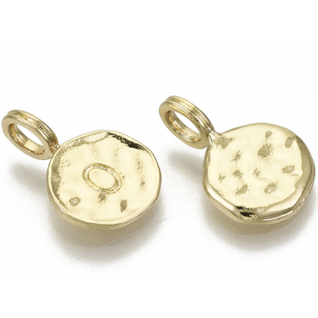 Acheter Breloque ronde dorée à l'or fin 18K – O - 1,49 € en ligne sur La Petite Epicerie - Loisirs créatifs