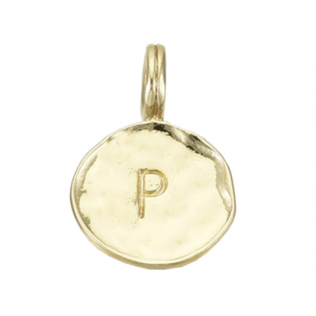 Acheter Breloque ronde dorée à l'or fin 18K – P - 1,49 € en ligne sur La Petite Epicerie - Loisirs créatifs