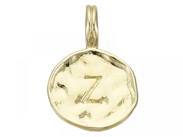 Acheter Breloque ronde dorée à l'or fin 18K – Z - 1,49 € en ligne sur La Petite Epicerie - Loisirs créatifs