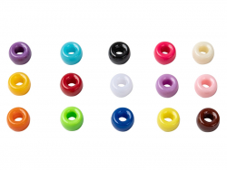 Acheter Boite d'assortiment de perles basiques pour enfants / Pony beads - 15 couleurs - 9,99 € en ligne sur La Petite Epicer...