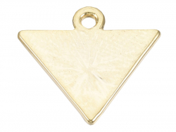 Acheter Breloque dorée à l'or fin 18K – Triangle avec œil strass blanc - 0,89 € en ligne sur La Petite Epicerie - Loisirs cré...