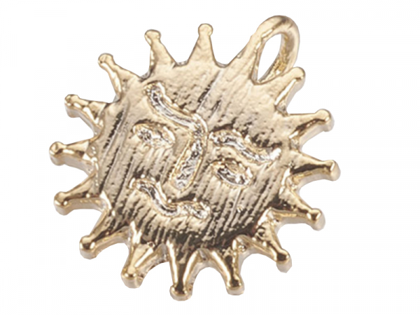 Acheter Breloque dorée à l'or fin 18 K – Petit soleil - 0,89 € en ligne sur La Petite Epicerie - Loisirs créatifs