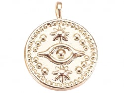 Acheter Pendentif doré à l'or fin 18K – Oeil talisman - 1,49 € en ligne sur La Petite Epicerie - Loisirs créatifs