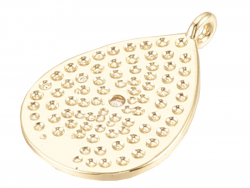 Acheter Breloque dorée à l'or fin 18 K – Goutte scintillante - 0,89 € en ligne sur La Petite Epicerie - Loisirs créatifs