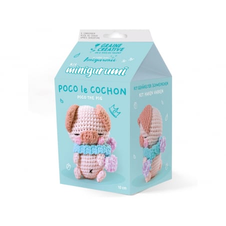 Acheter Kit mini amigurumi - Cochon 10cm - 9,99 € en ligne sur La Petite Epicerie - Loisirs créatifs