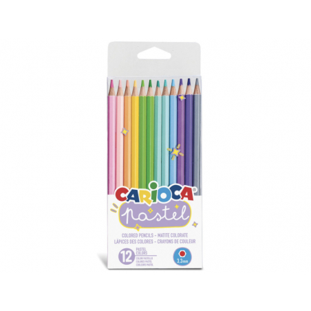 Acheter 12 crayons de couleur pastel - Carioca - 3,10 € en ligne sur La Petite Epicerie - Loisirs créatifs