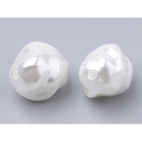 Acheter 20 perles en plastique imitation perles de culture - forme irrégulière - 10 x 8,5 mm - 4,79 € en ligne sur La Petite ...
