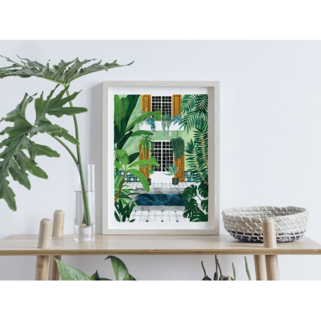 Acheter Affiche aquarelle – Riad - 18 x 24 cm – ATWS - 11,99 € en ligne sur La Petite Epicerie - Loisirs créatifs