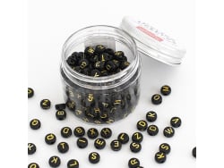 Acheter Pot perles lettres – Noires - 5,99 € en ligne sur La Petite Epicerie - Loisirs créatifs