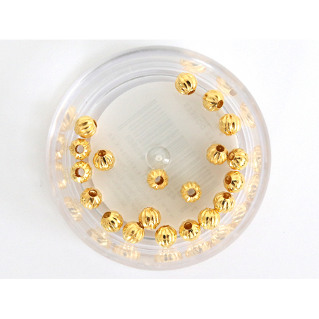 Acheter Lot de 20 perles heishi intercalaire - Boule dorée 4 x 3 mm - 3,99 € en ligne sur La Petite Epicerie - Loisirs créatifs