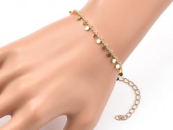 Acheter Bracelet à breloque - 19 cm - Acier inoxydable couleur or - 6,99 € en ligne sur La Petite Epicerie - Loisirs créatifs