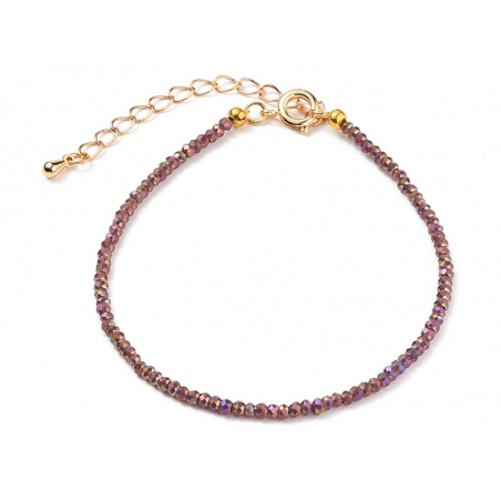 Acheter Bracelet en perles facétées - marron - 6,99 € en ligne sur La Petite Epicerie - Loisirs créatifs