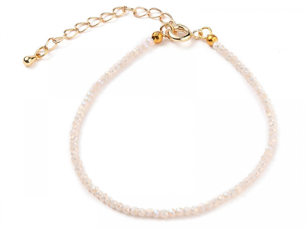 Acheter Bracelet en perles facétées - rose brume - 6,99 € en ligne sur La Petite Epicerie - Loisirs créatifs