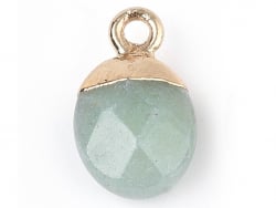 Acheter Pendentif en pierre naturelle - Aventurine verte - ovale - 15 x 8 mm - 2,49 € en ligne sur La Petite Epicerie - Loisi...