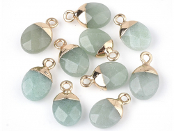 Acheter Pendentif en pierre naturelle - Aventurine verte - ovale - 15 x 8 mm - 2,49 € en ligne sur La Petite Epicerie - Loisi...
