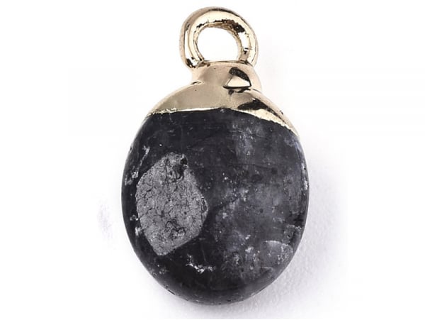 Acheter Pendentif en pierre naturelle - labradorite noire - ovale - 15 x 8 mm - 2,49 € en ligne sur La Petite Epicerie - Lois...