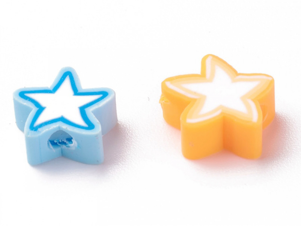 Acheter 20 perles en pâte polymère - étoiles - multicolore - 1,99 € en ligne sur La Petite Epicerie - Loisirs créatifs
