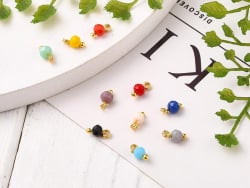 Acheter 10 pendentifs / breloques - perles multicolores à facettes - 4 mm - 0,99 € en ligne sur La Petite Epicerie - Loisirs ...