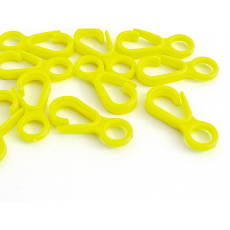 Acheter 10 fermoirs mousquetons / porte clés en plastique - jaune - 33 mm - 0,99 € en ligne sur La Petite Epicerie - Loisirs ...