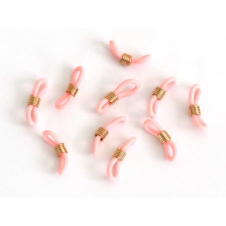 Acheter 10 embouts pour cordon à lunettes - rose et doré - 1,79 € en ligne sur La Petite Epicerie - Loisirs créatifs