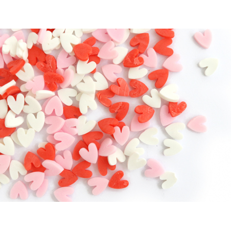 Acheter Confettis en pâte polymère - coeurs rouge rose et blanc - 10 grammes - 1,99 € en ligne sur La Petite Epicerie - Loisi...